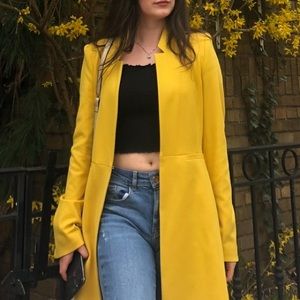 Zara XS yellow coat